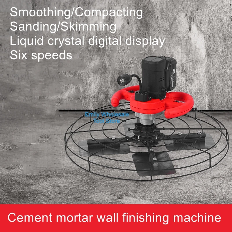 

Handheld lithium-powered skimmer wall plastering machine cement mortar wall electric concrete floor plastering machine