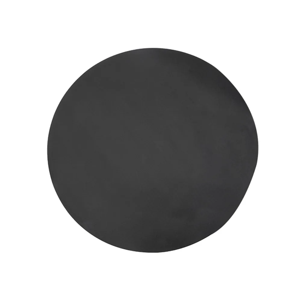 2 PCS Fiberglass + PTFE Coated Frying Pan Liner Black Round Wok Sheet Pad High Temperature Resistance Reusable Grill Mats