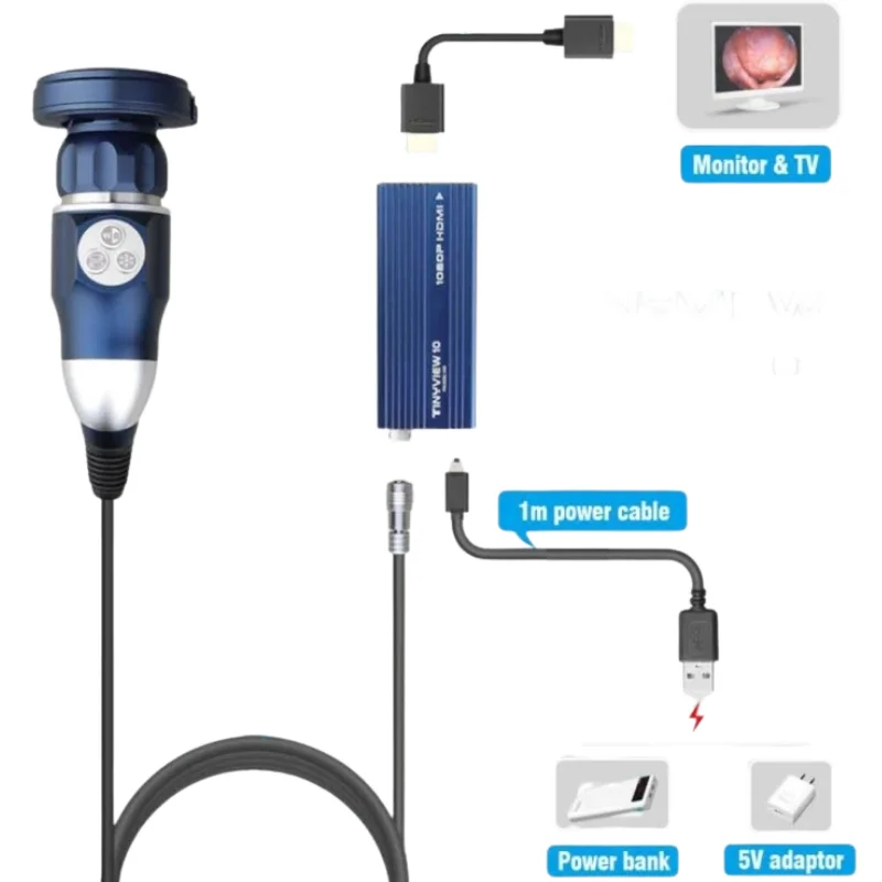 Portable Medical Analog Endoscope Ear-nNose Surgery USB Full HD 1080P Endoscope Camera-Assisted learning Tool