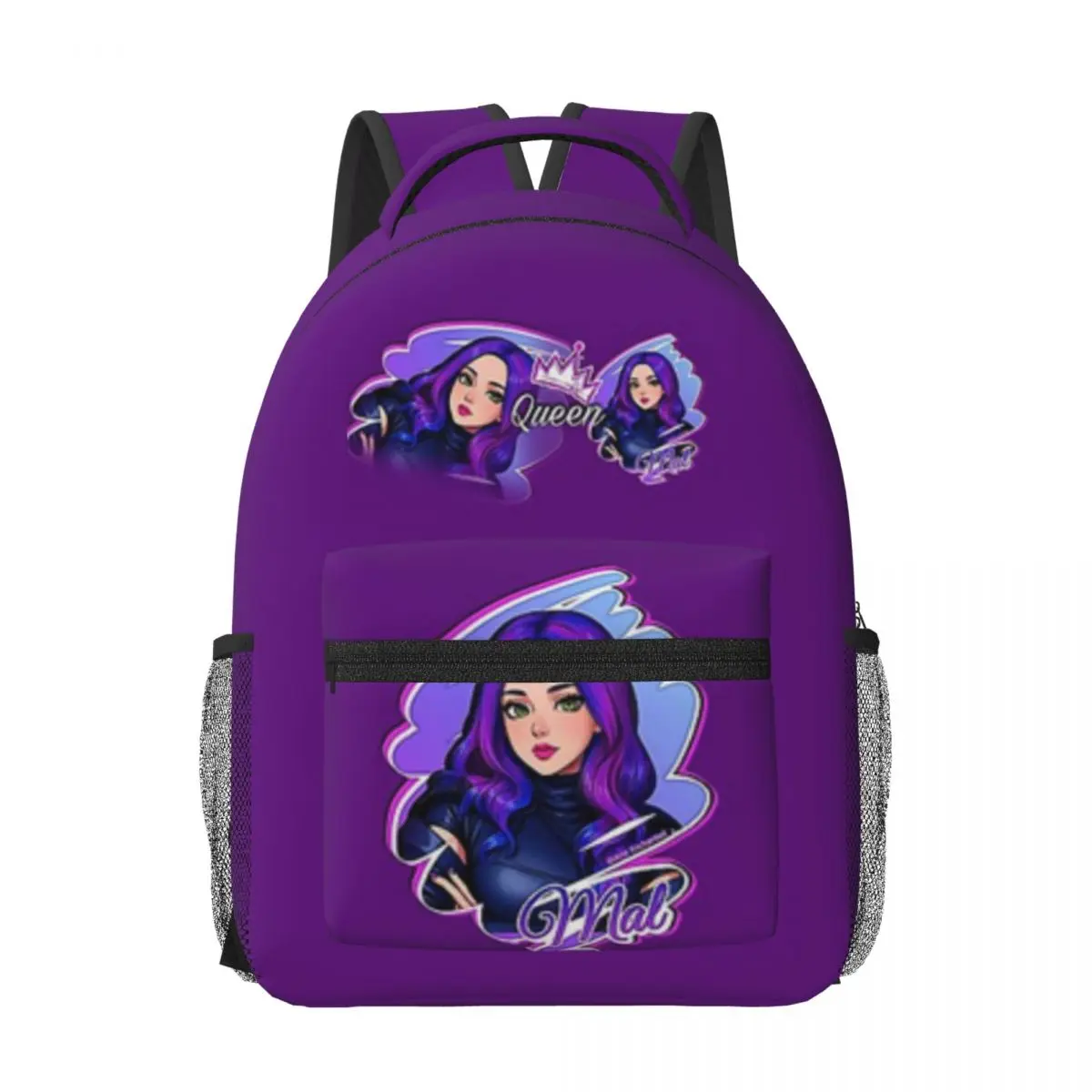 Mal Purple Queen - Afstammelingen 3 Manga Anime Cartoon Comics Stijl Nieuwe Mode Hoge Capaciteit Waterdichte College Rugzak 17 inch