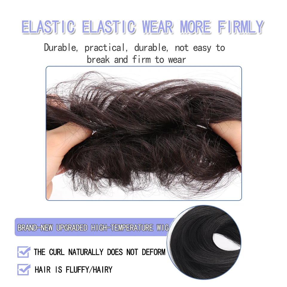 Synthetic Wig Lazy Dragon Beard Ball Head Wig Ring Synthetic Hair Female Korean Hair Styling Photography Artifact