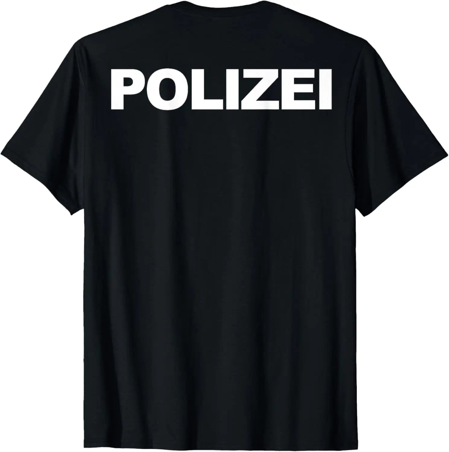 Polizei Shirt German Police Front Back Print T-Shirt