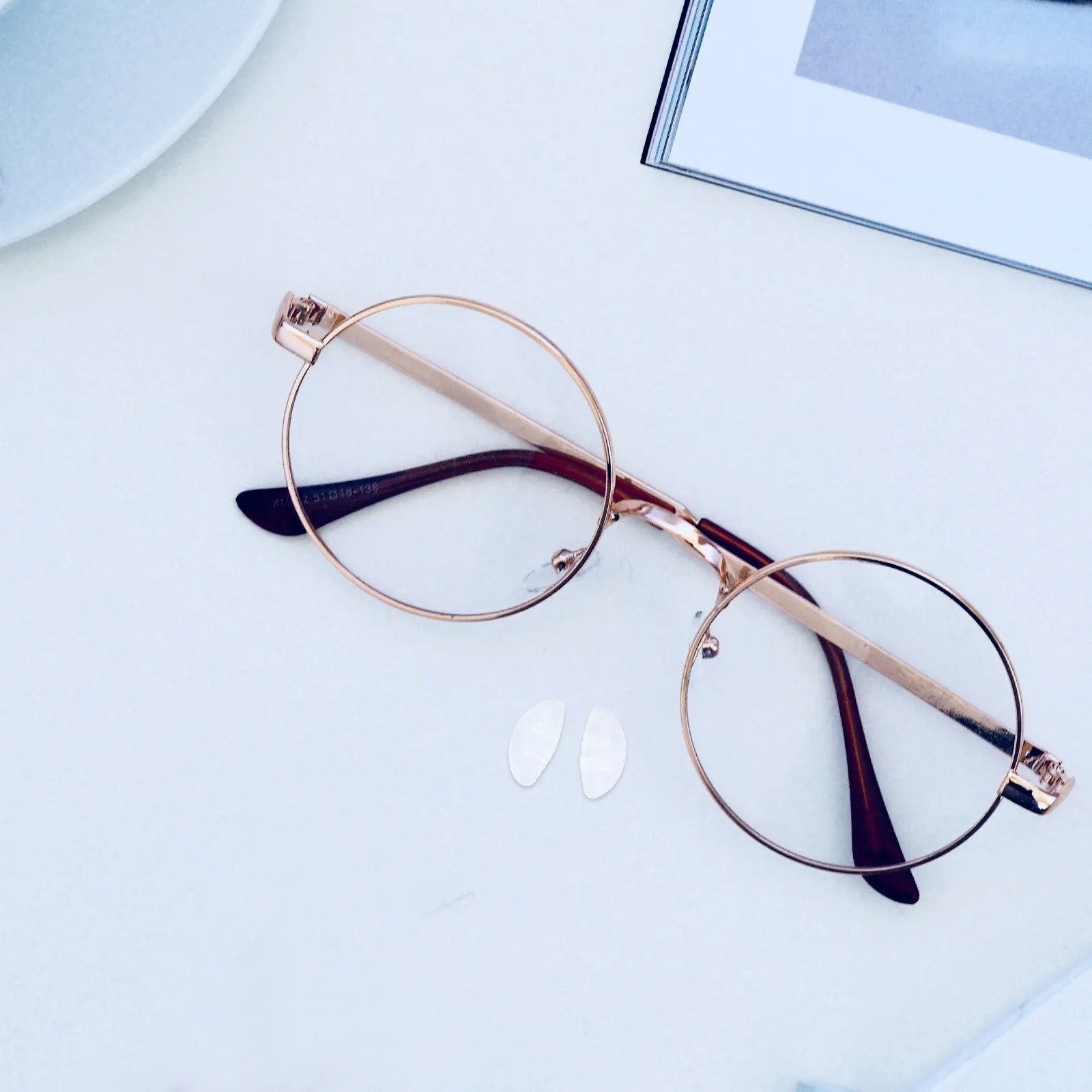 

10Pairs Premium Soft Silicone Nose Pads Glasses Nose Pad Replacement Cushion Non-Slip Comfort Fit for Optical Frames Eyeglass