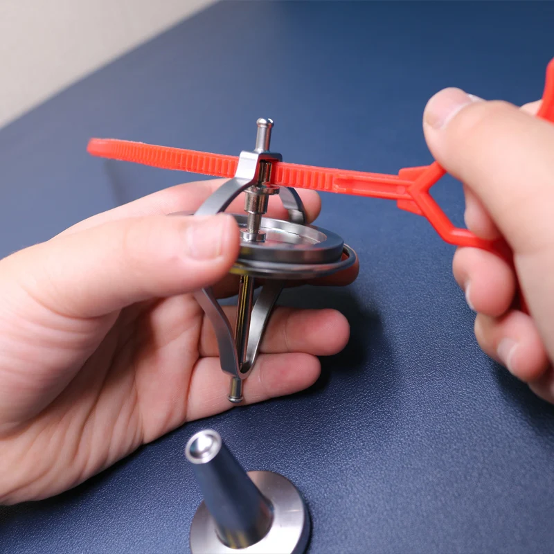 Jouet Spinner en Métal Anti-Gravité pour Adulte et Enfant, Machine d\'Équilibre, Spinner à Main, Souligné, Cadeau de Charleroi