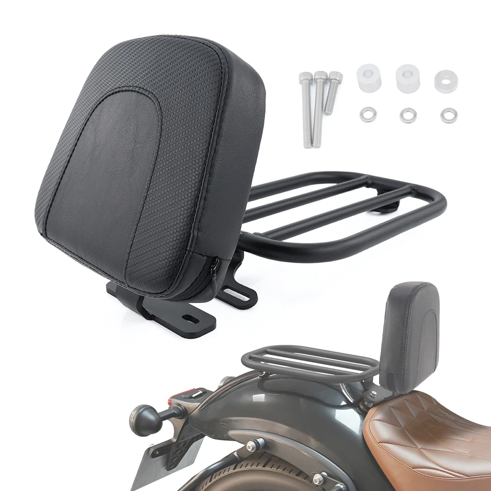 Motorcycle Rear Fender Solo Seat Luggage Rack with Sissy Bar Backrest Passenger Back Rest 450CL-C 2024 2025 2026 For CF MOTO