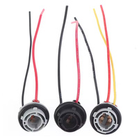 2Pcs Bulb Socket for Ba15s Bau15s 1156 1157 BAY15D Base Connector Lamp Holder Adapter Plastic Car Accessories High Quanlity