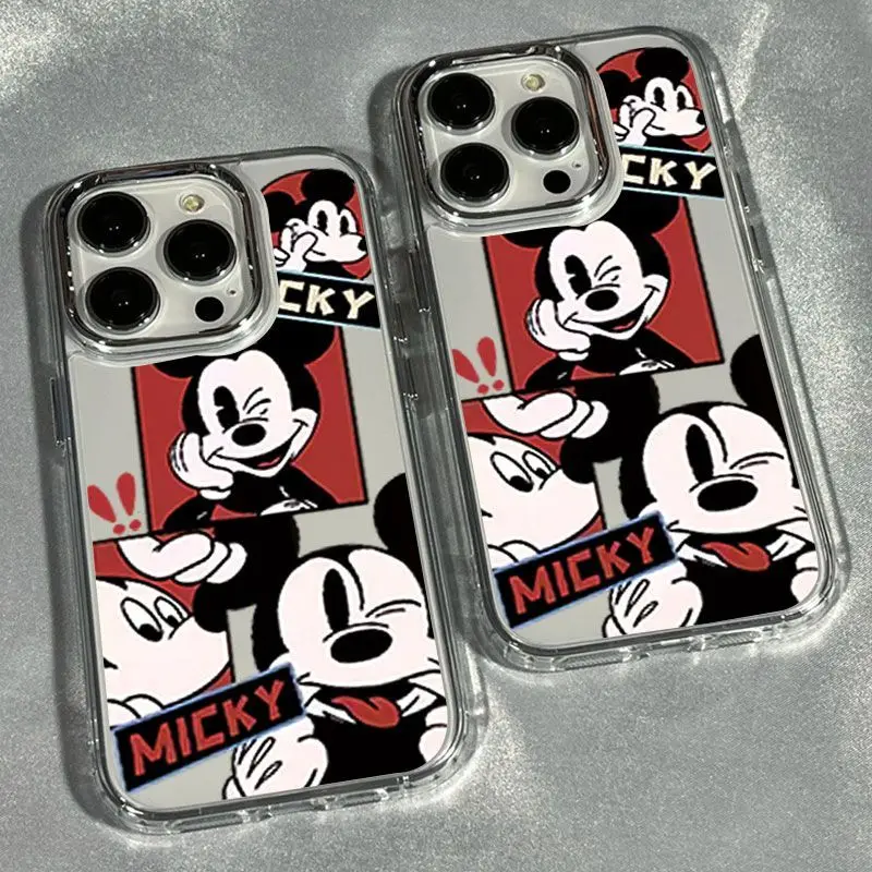 Disneys Mickeys Minnies Mouses Happy Blink Phone Case For iPhone 15 14 13 12 11 Pro Max 7 8 Plus XR XS MAX Y2K Cute Back Cover