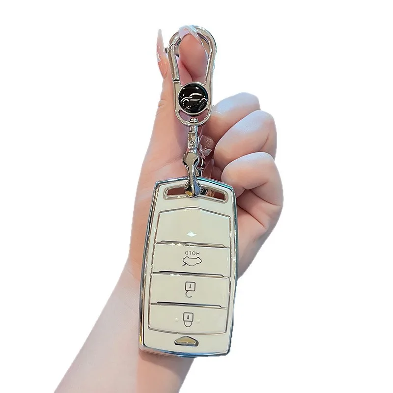

Чехол-держатель для автомобильных ключей из ТПУ, мягкий защитный чехол для пульта дистанционного управления для HYUNDAI 2020 Genesis G70 G80 EQ900 G90, аксессуары для ключей