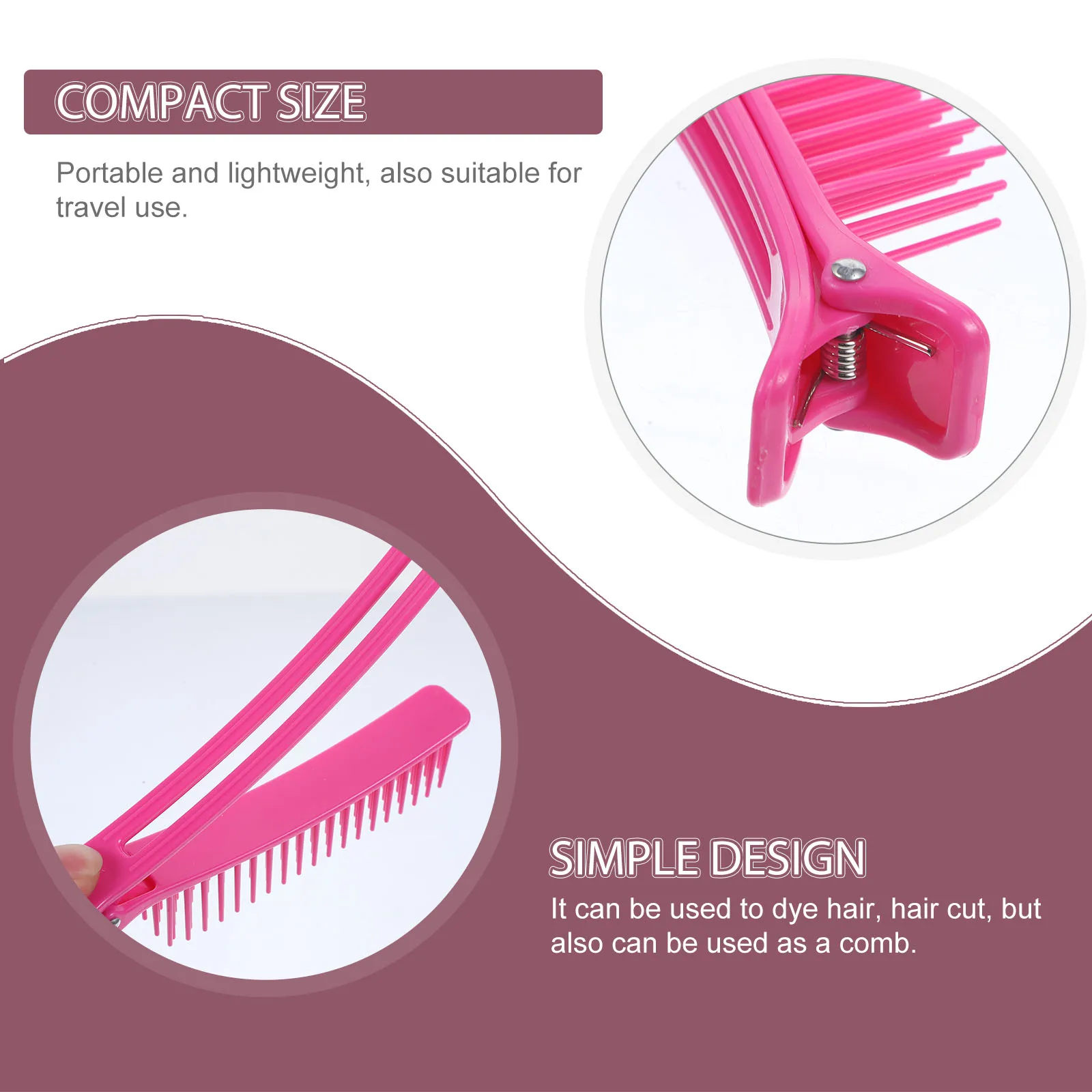 

Hair Sectioning Salon Bang Clip Grip Clamps Hairclip Dye Cut Salon Hair Clips Travel Lightweight Portable Safe