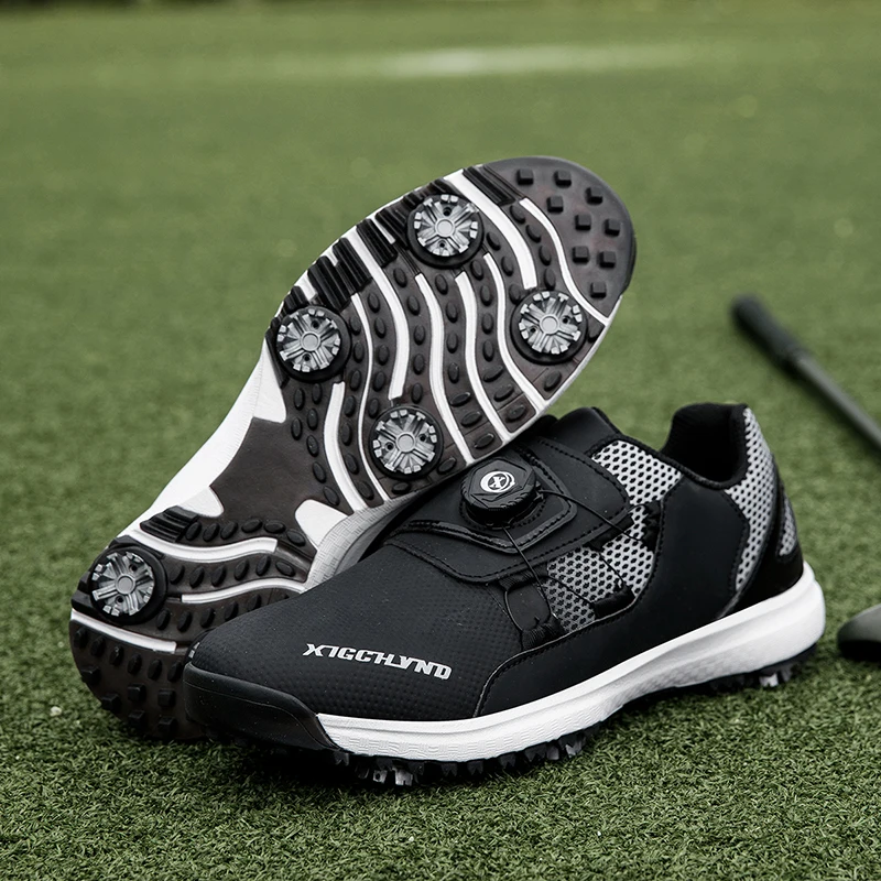 Classic Leisure Golf Shoes Men Professional Waterproof Golfer Footwears Walking Sneakers Comfortable Non-Slip Golf Luxury Shoes
