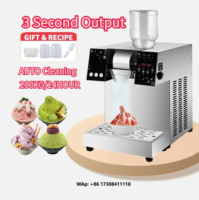 Hawaiian Hawaii Electric Philippines Snow Taiwan Shave Ice Crushers Ice Shaver Bingsu Machine Commercial Outdoor Stainless Steel