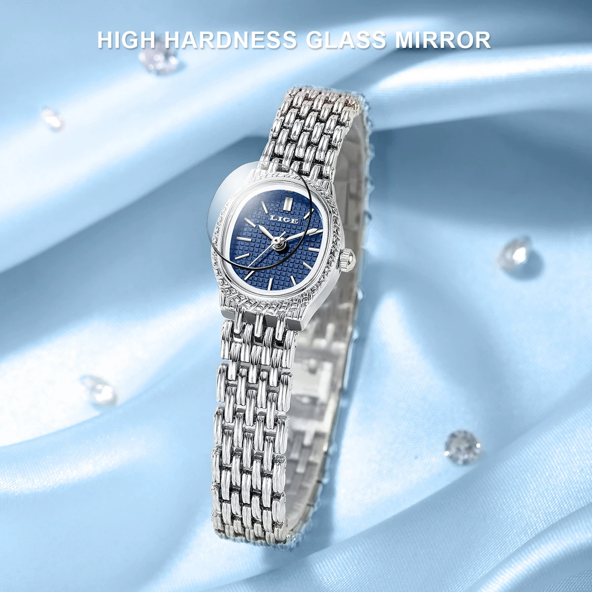 LIGE 2026 Orologio da donna elegante cinturino in acciaio inossidabile impermeabile moda compatto orologio da donna orologio da polso al quarzo da donna reloj