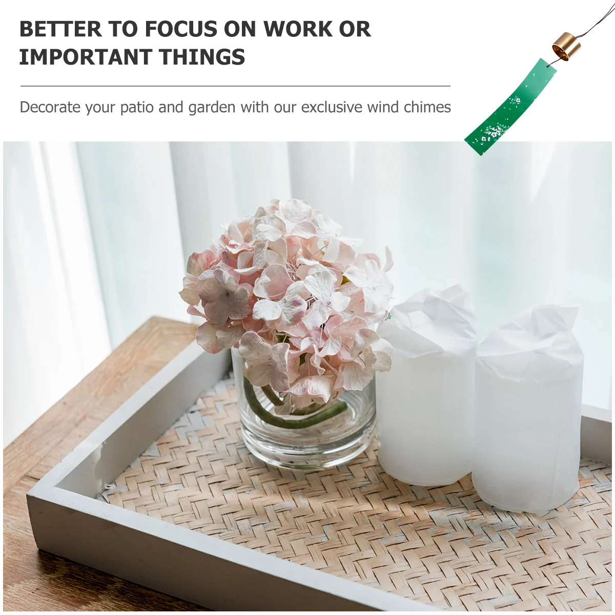 

Indoor Copper Wind Chime Decoration Chimes Pendant Outdoor Ornamental Bell Pvc Windbell Hanging