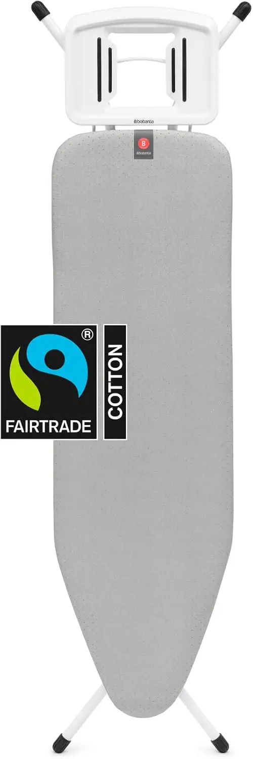 

Регулируемая по высоте гладильная доска с нескользящими ножками, складной конструкцией и хлопковым чехлом для эффективного домашнего использования