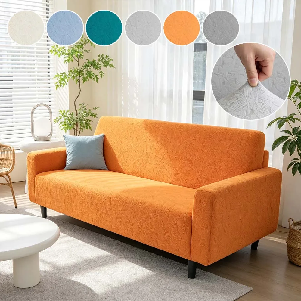 2026 New Arrival Foldable Armless Sofa Bed Cover Full Wrap Jacquard Velvet Couch Protector Universal Slipcover for Living Room