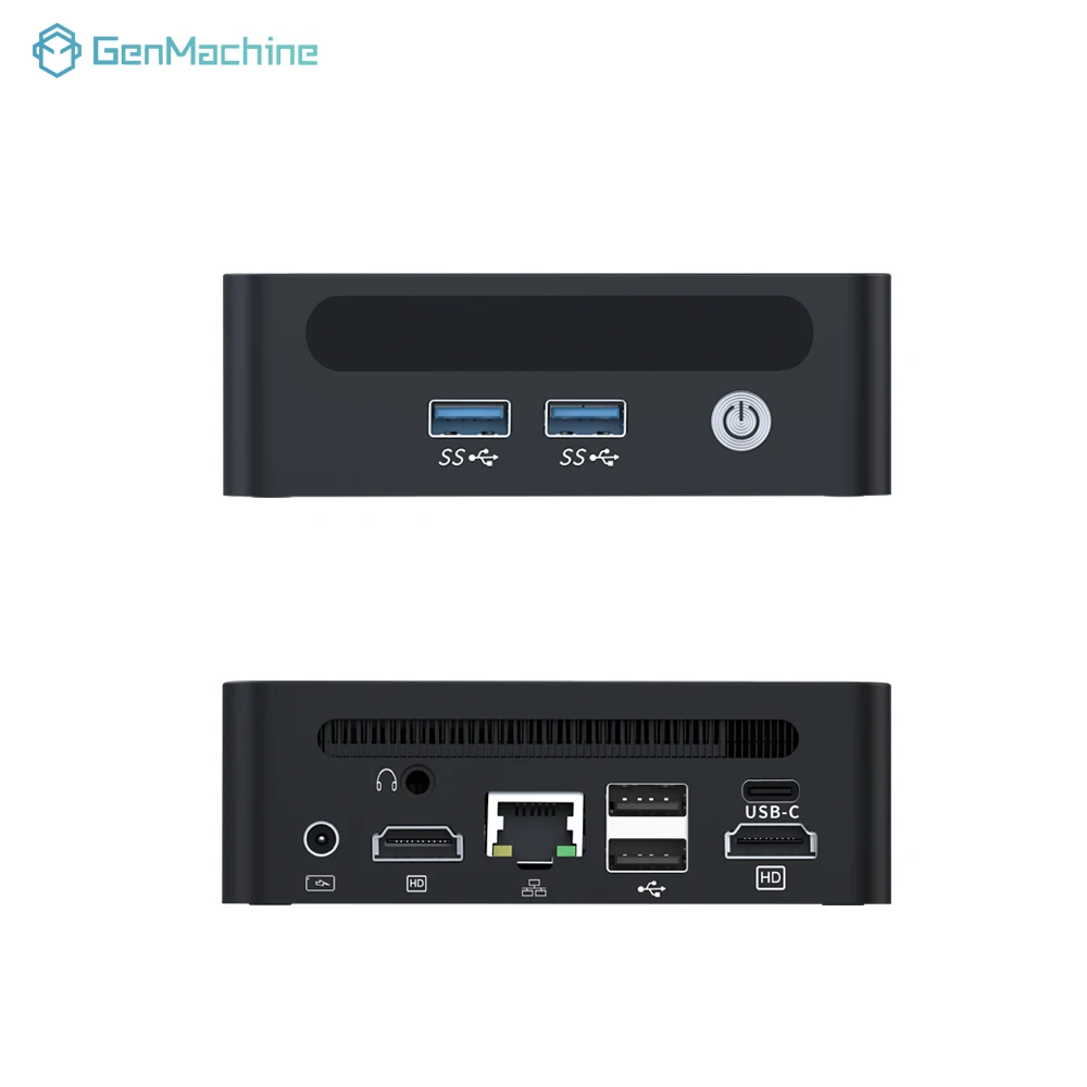 GenMachine AMD Ryzen 7 7840U Mini PC 5.1GHz 28W 8 Core 16 Filettatura Windows 11 DDR5 24G 6400Mhz 2.5G LAN USB4 WIFI6 Mini Pc Gaming