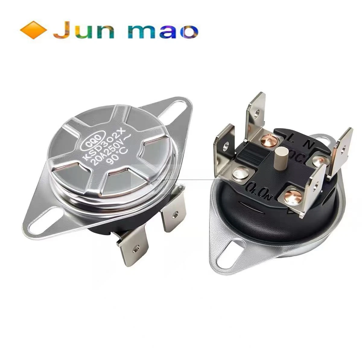 1pcs Home Electric Water Heater Thermostat KSD302X Temperature Limiter Overheat Protector 20A 250V Universal Accessory 75c-105c