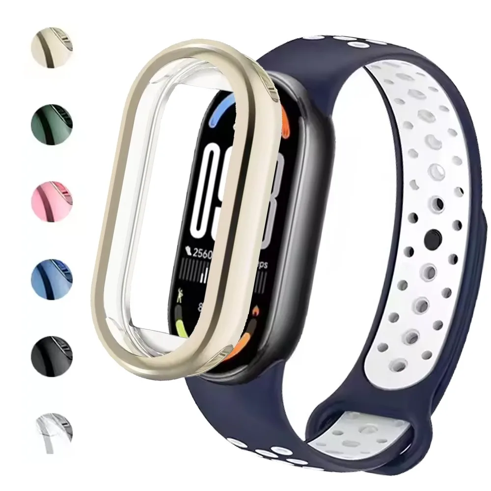TPU Case for Xiaomi Mi Band 10 9 8 NFC Soft Shell Anti-Fall Full Frame Screen Protective Shell for Xiaomi Mi Band 10 Mi Band 9