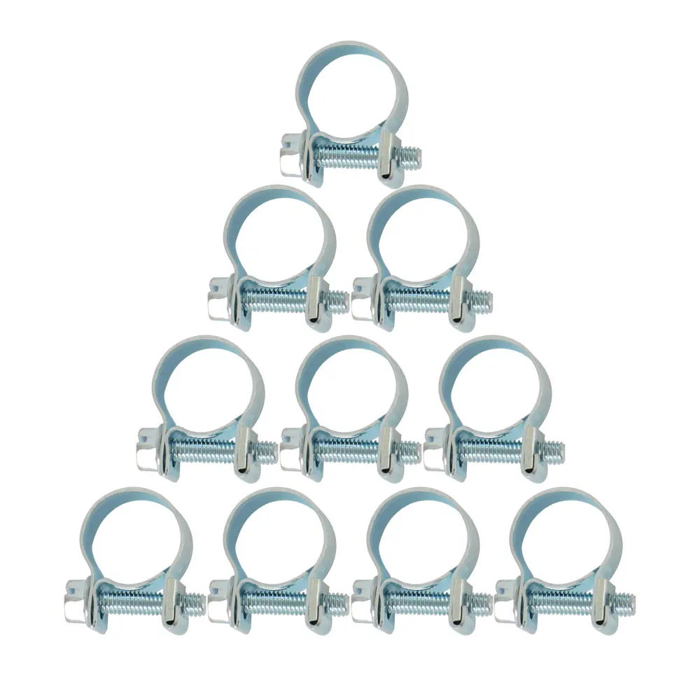 10Pcs Hose Clamps 5/16 Inch Clamp Cinch Ring Crimp Pinch Fitting Tubing Fit for All Plumbing
