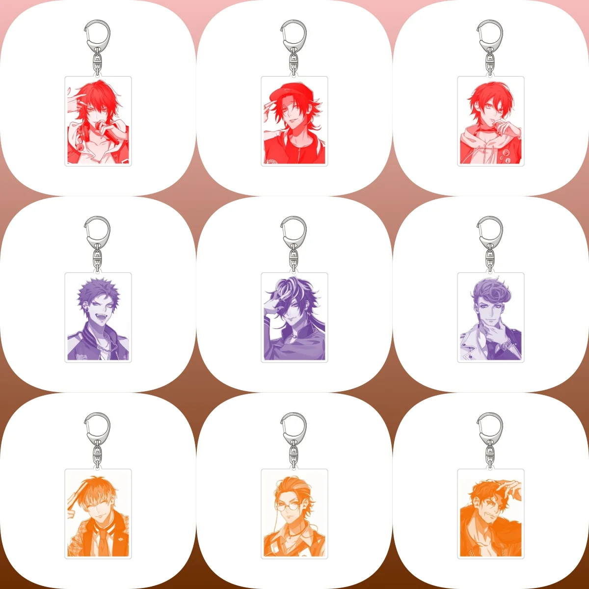 Hypnosis Microphone Division Rap Battle Cute Acrylic Keychain Yamada Ichirō Yamada Jirō Anime Figures Jewelry Christmas Gift