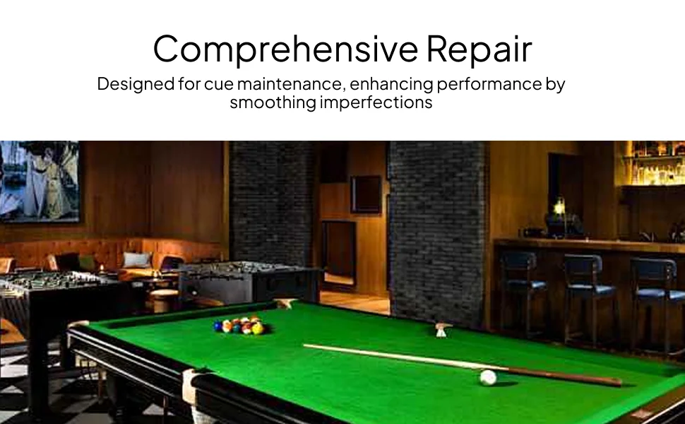 

12Pcs Billiard Pool Cue Tip Sander Pool Cue Maintenance Billiard Supplies Cue Tip Burnisher Tool Sandpaper for Rapid Repair