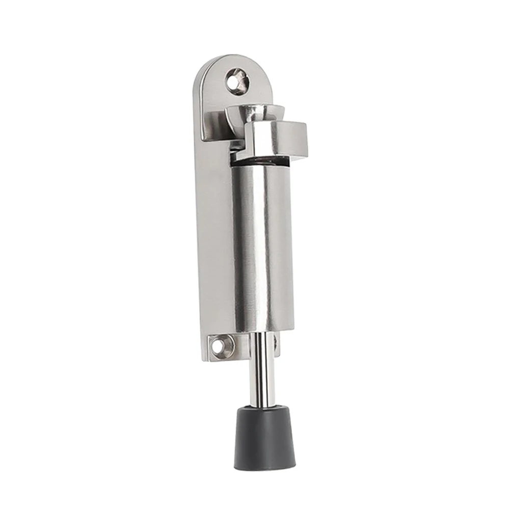 Door Foot Stopper Holder Floor Stop Buffer Gate Stay Catch Latch Zinc Alloy Foot Operation Easy Installation