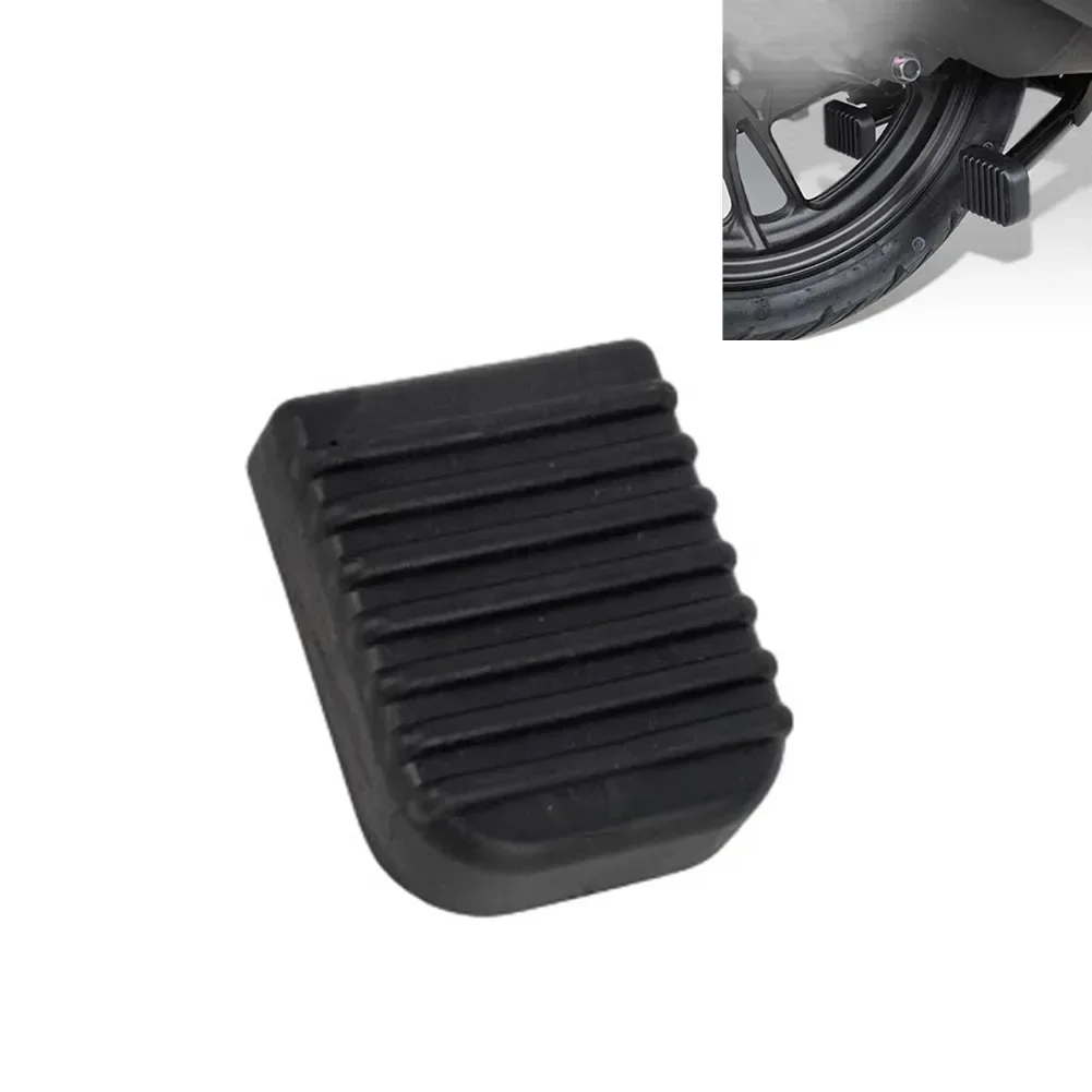 1pcs Black Rubber Motorcycle Stand Pad Motorcycle Side Stand Kickstand Foot Extension Support Foot Pad Base Motorcycle Accessory