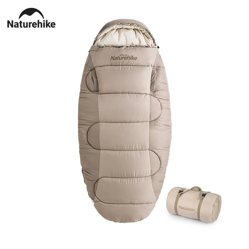 Naturehike Camping Sleeping Bag Ultralight Washable Pancake Cotton Sleeping Bags Outdoor Winter Wearable Hiking Sleeping Bag