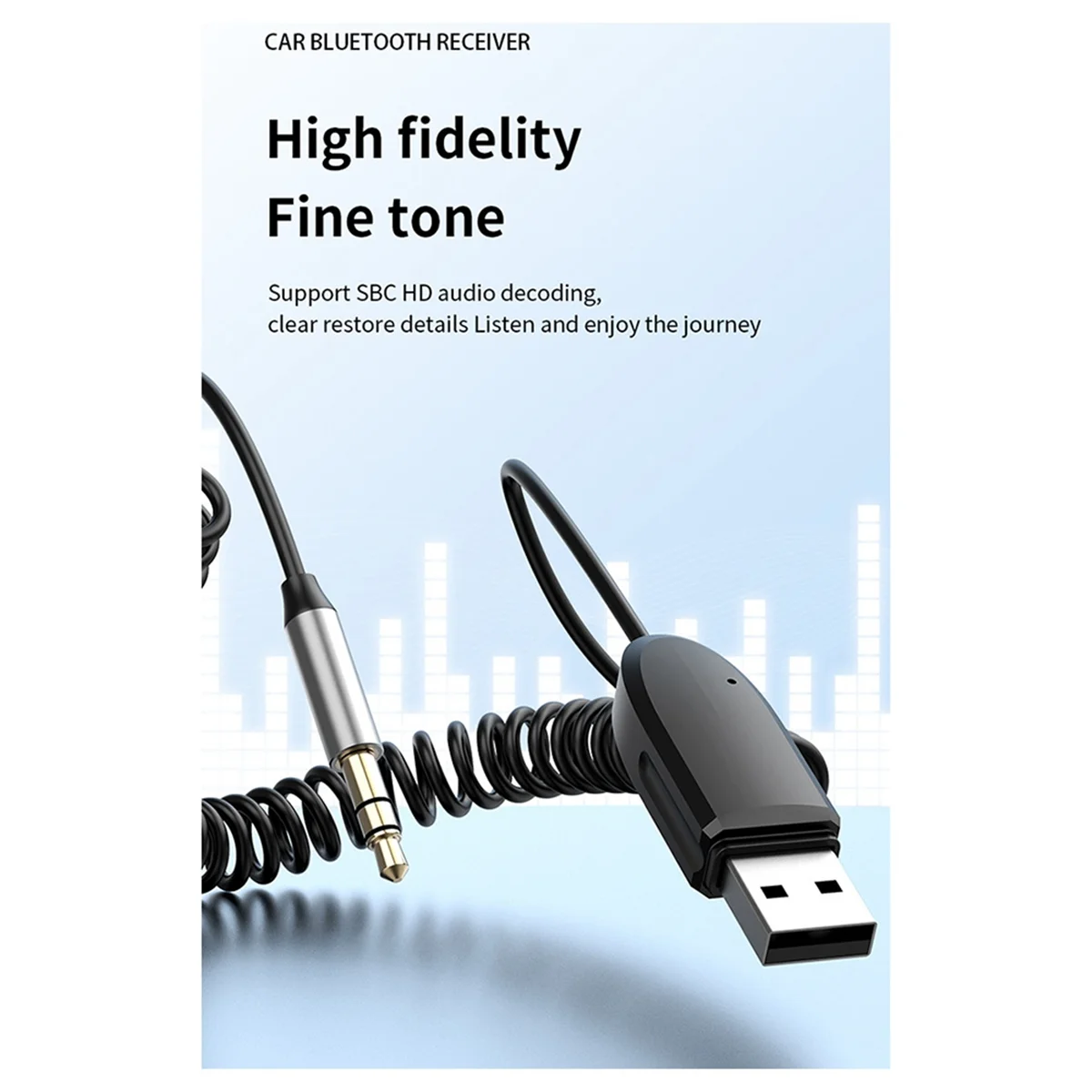 POP-lNew 5.3 Bluetooth-приемник без тока Автомобильный Mp3-плеер 3,5-кратный адаптер Изоляция вызовов Шумоизоляция