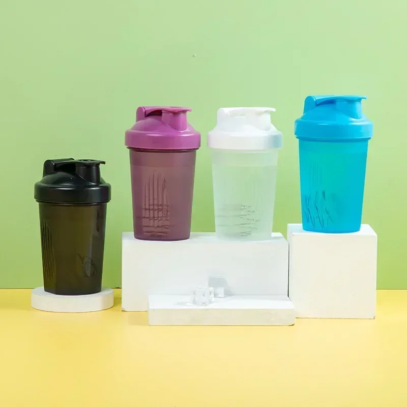 Gym Mixing Cup Sport Fitness Outdoor Water Bottles Plastic Shakes Bottle  Shaker Cups Mixer Leak Proof  Mixer Bottle BPA Free