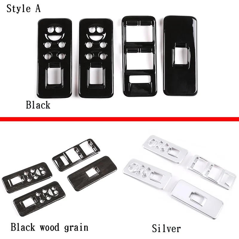 For Land rover Discovery 3 LR3 2004 2005 2006 2007-2009 Car Accessories ABS plastic Car Window Lift Switch Button Cover Stickers