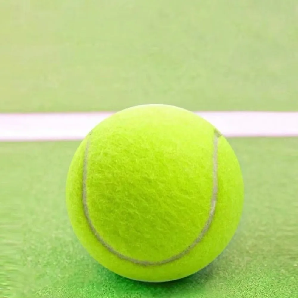 

New Elasticity Tennis Balls Durable Non-Toxic Pet Playing Balls Practice Ball Outdoor