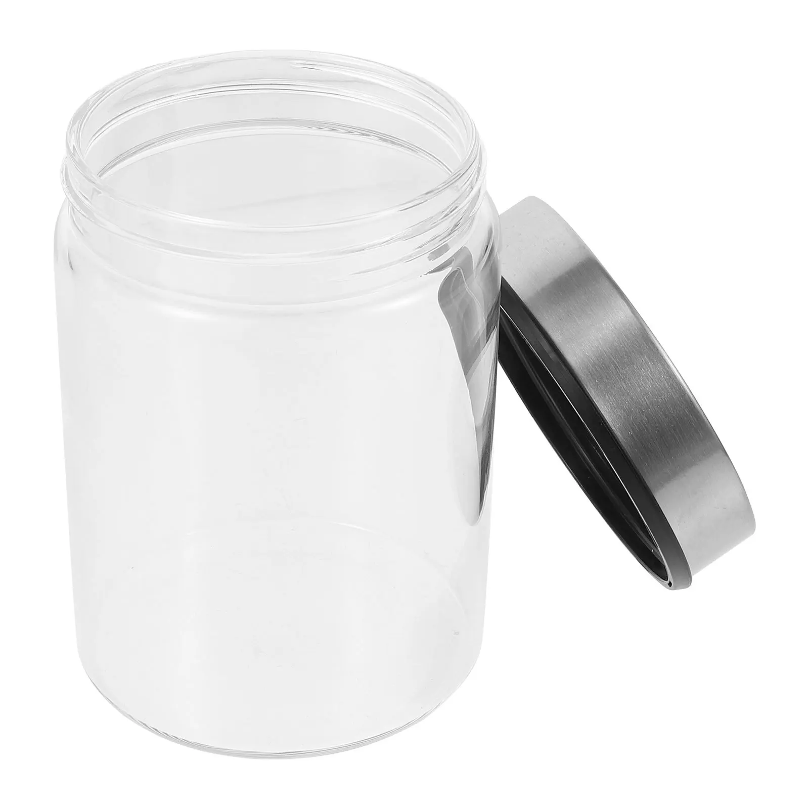 

1Pcs Glass Storage Jar Sealed Food Container Heat Cold Resistant Kitchen Storage Bottle for Coffee Beans Snacks