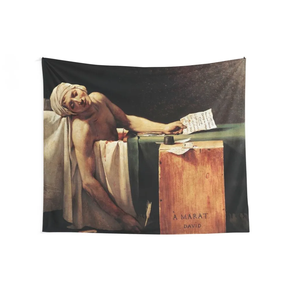 The Death of Marat by Jacques-Louis David Tapestry Bedroom Decorations Home Decorations Aesthetic Tapestry