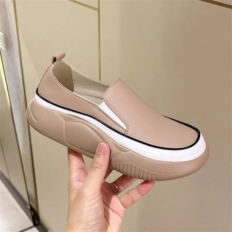 Platform Shoes for Women\'s Casual Shoes Moccasins Female Footwear Moccasins Sneaker Platform Loafers Women Shoes Tênis