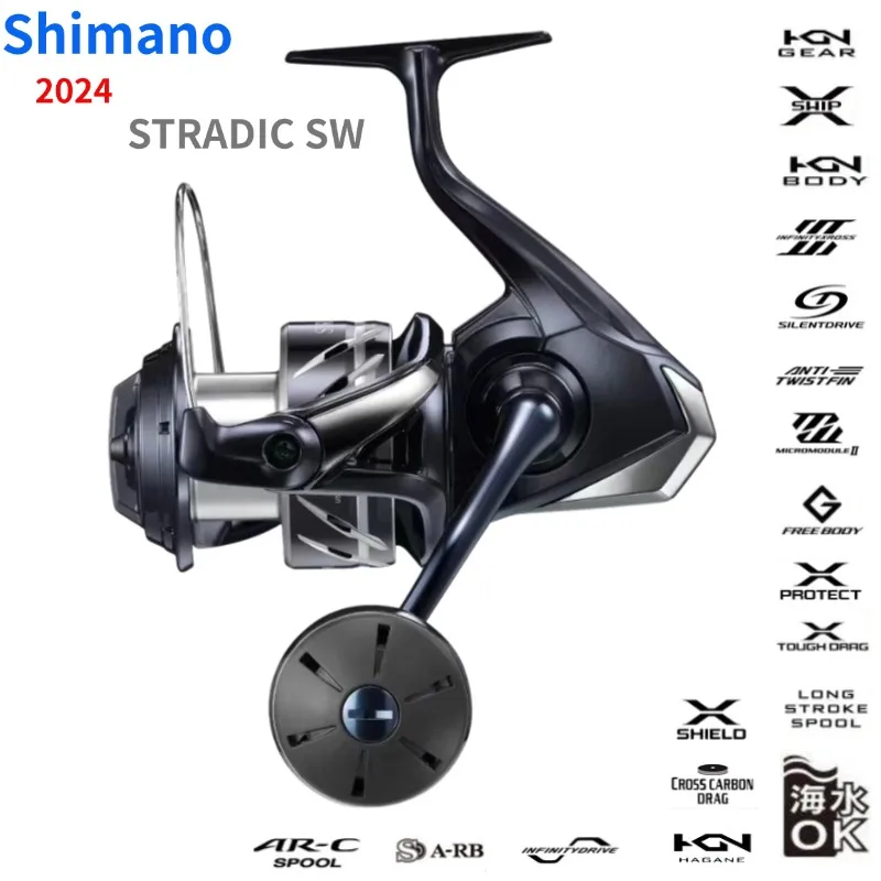 2024 Shimano STRADIC SW 4000HG 4000XG 5000XG 6000HG 6000PG 6000XG 8000HG 8000PG 10000HG Spinning Fishing Reels