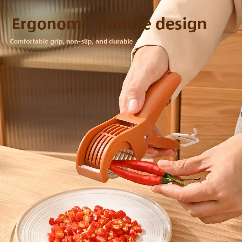 HUIBAOGE Essential kitchen fruit slicer, ham and banana slicer, lunch meat, cucumber, lemon slicing tool, portable divider