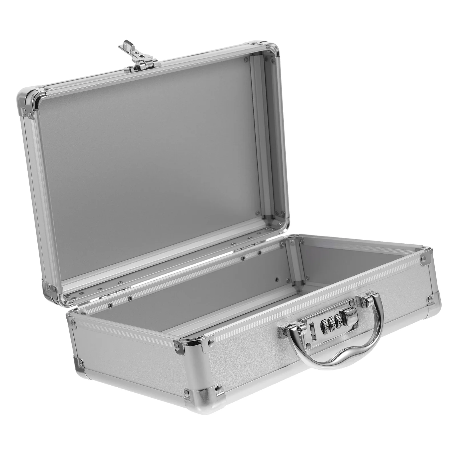 Suitcase Suitcases Tool Chest Mens Metal Briefcase Silver Mechanics Tools Organizer Man