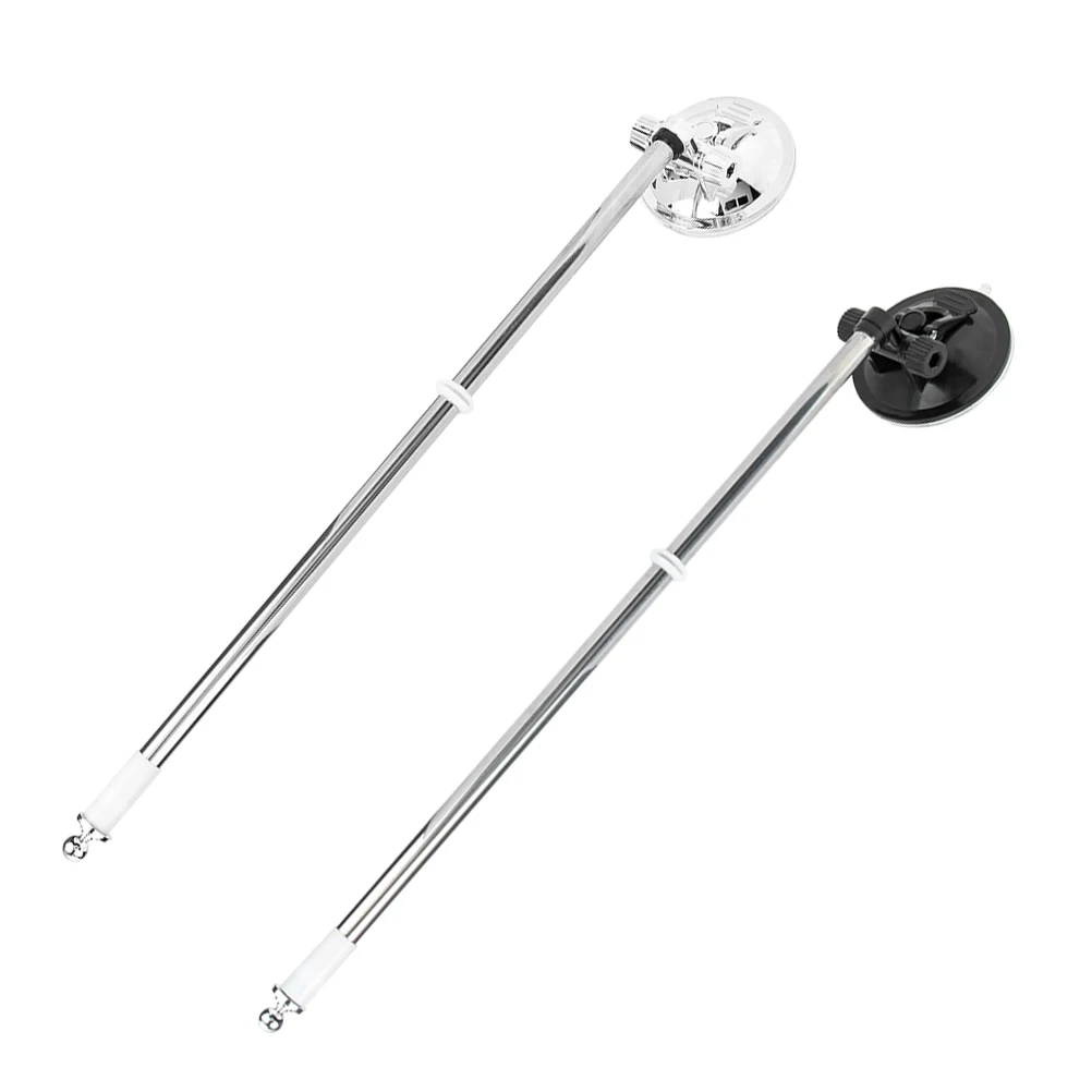 

2Pcs Car Flag Pole Suction Cup Mount Heavy Duty Weatherproof Flag Holder for Cars Trucks Rvs - Secure Parade Event Decoration