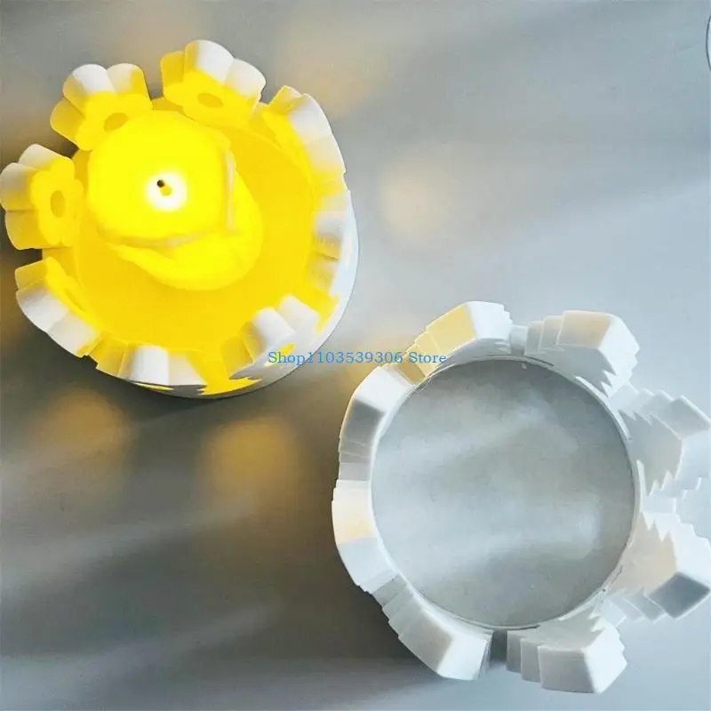 

400A Рождественская елка Круглые светильники для свечей Силиконовая форма для поделок