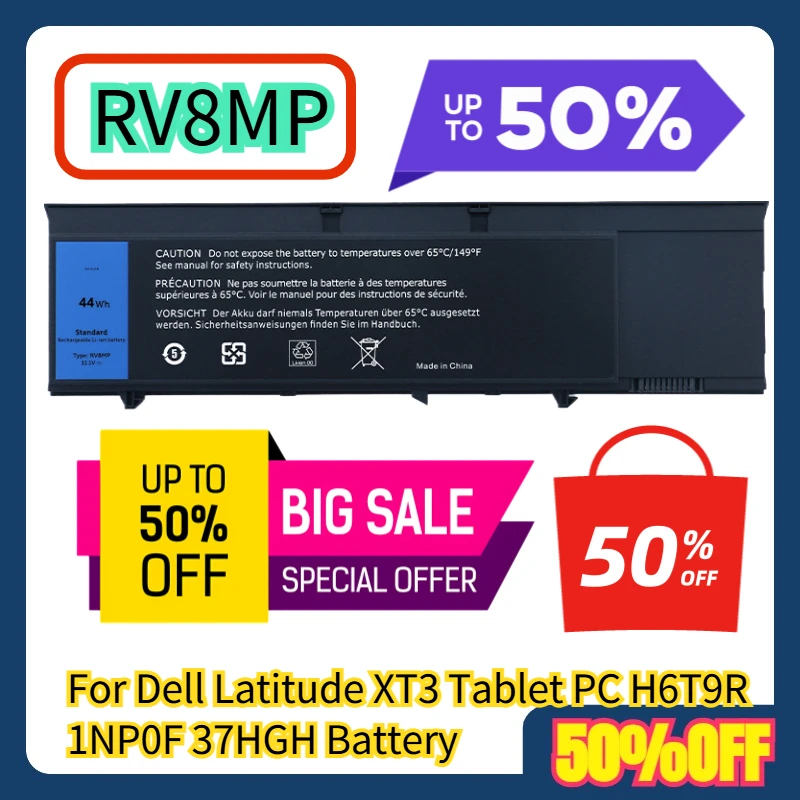 

For Dell Latitude XT3 Tablet PC H6T9R 1NP0F 37HGH RV8MP Battery