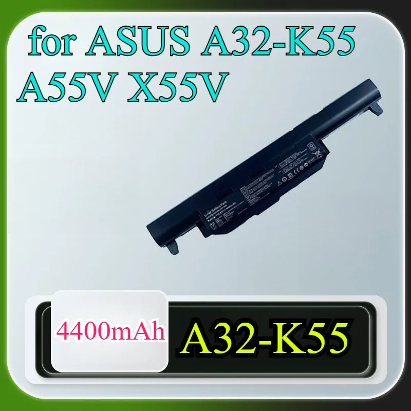 بطارية كمبيوتر محمول عالية السعة 4400 مللي أمبير في الساعة لأجهزة ASUS A32-K55 A55V X55V X75V K45 X45VD A85V X45U بطارية ليثيوم أيون بديلة #1