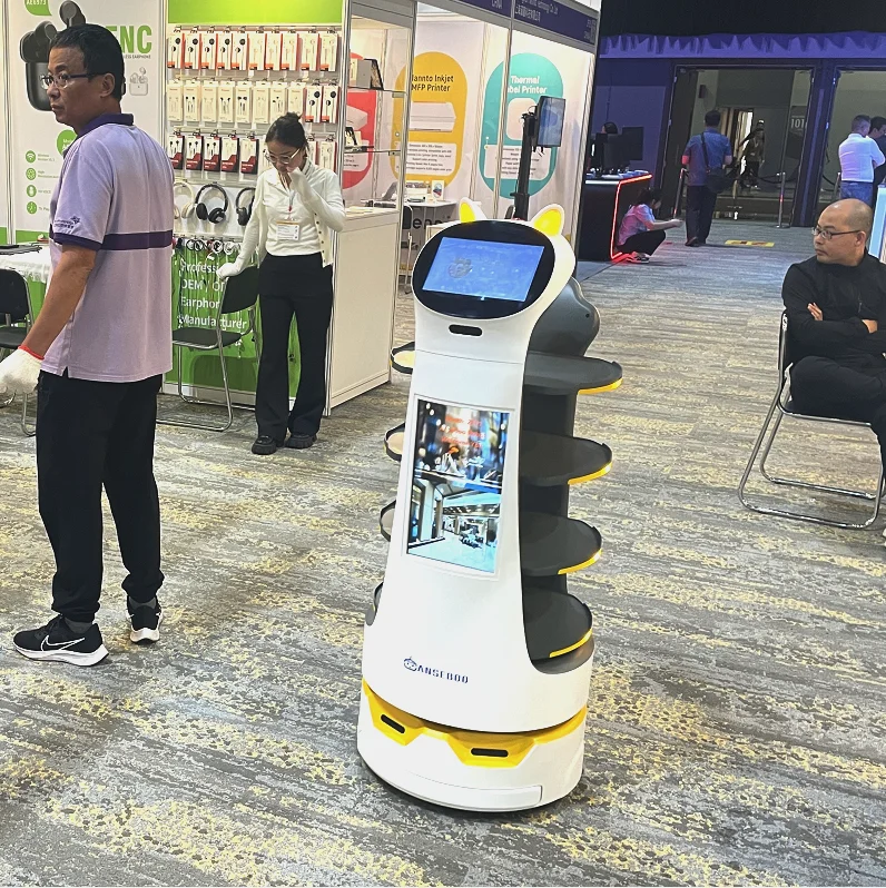 Electric Food Delivery Vehicle Robot Restaurant Waiter Service Robot for restaurant coffee shop hotel and fast food shop