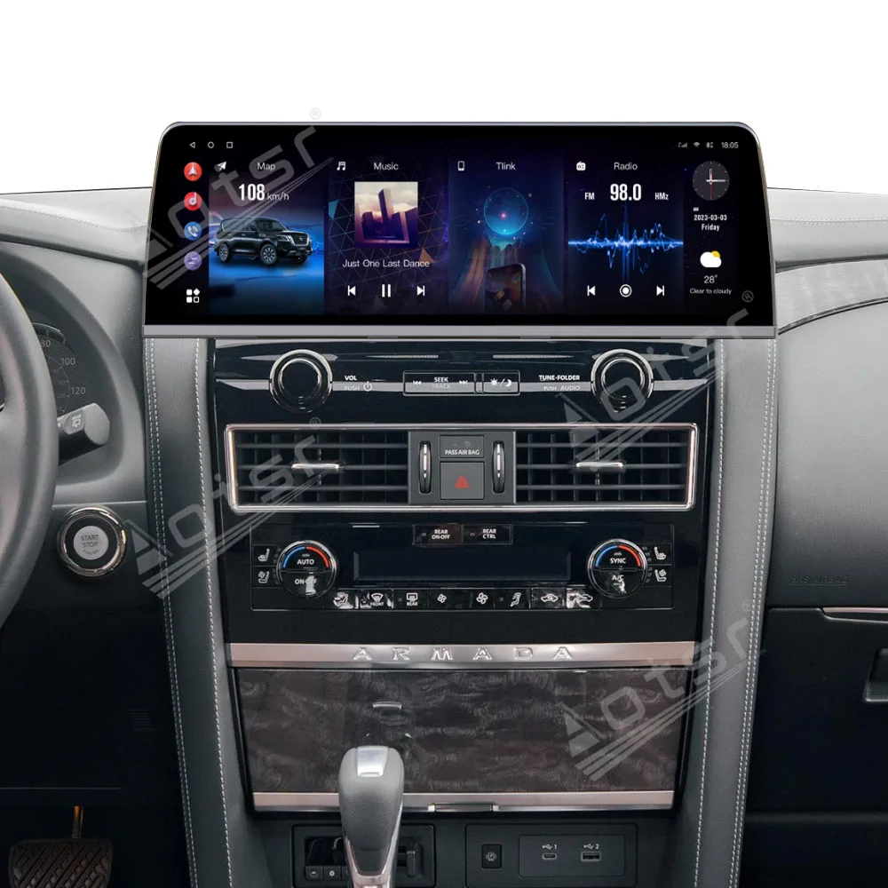 16.9 inch Android 14.0 auto carplay For Nissan Amanda 2010 to 2022 Car Multimedia Player GPS navigation touch screen Head Unit