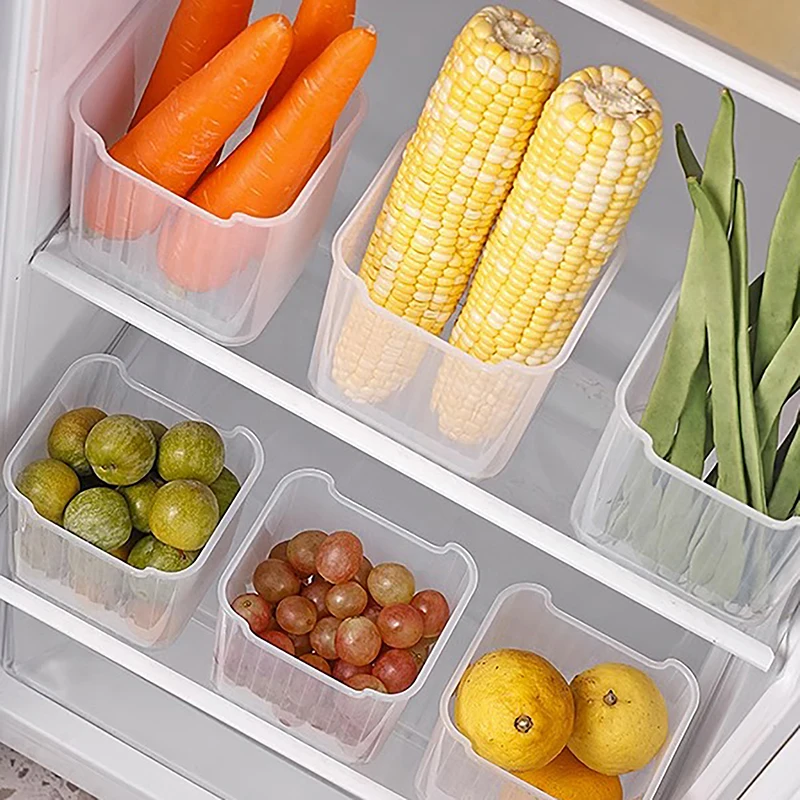 1Pcs High Capacity Refrigerator Food Fresh Storage Box Fridge Side Door Fruit Vegetable Spice Food Case Reusable Container