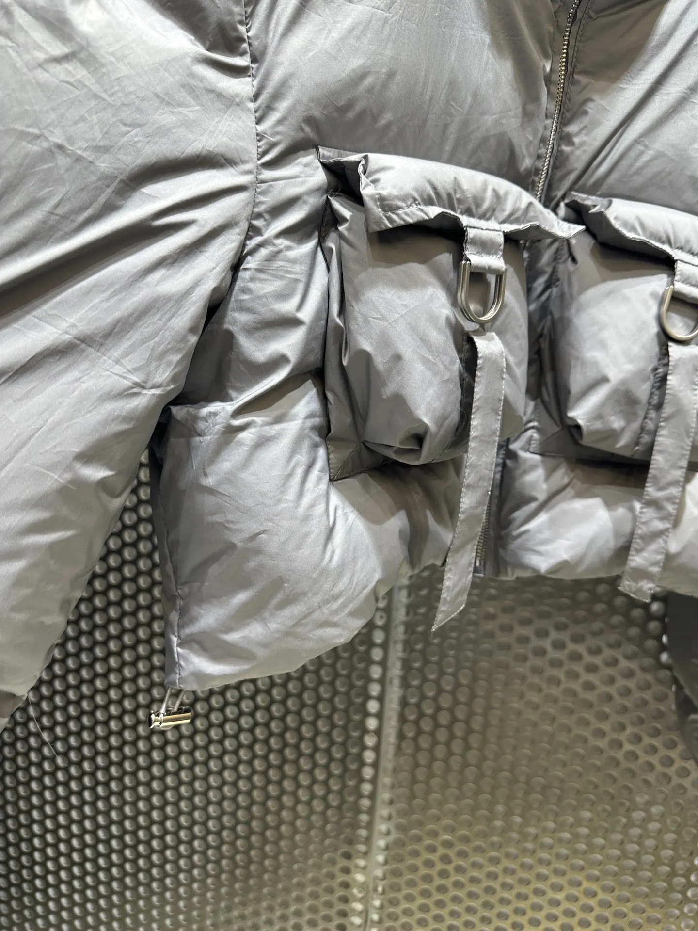 2025 ملابس نسائية سترة بياقة مدورة وجيب سفلي شتاء جديد 1104 #6