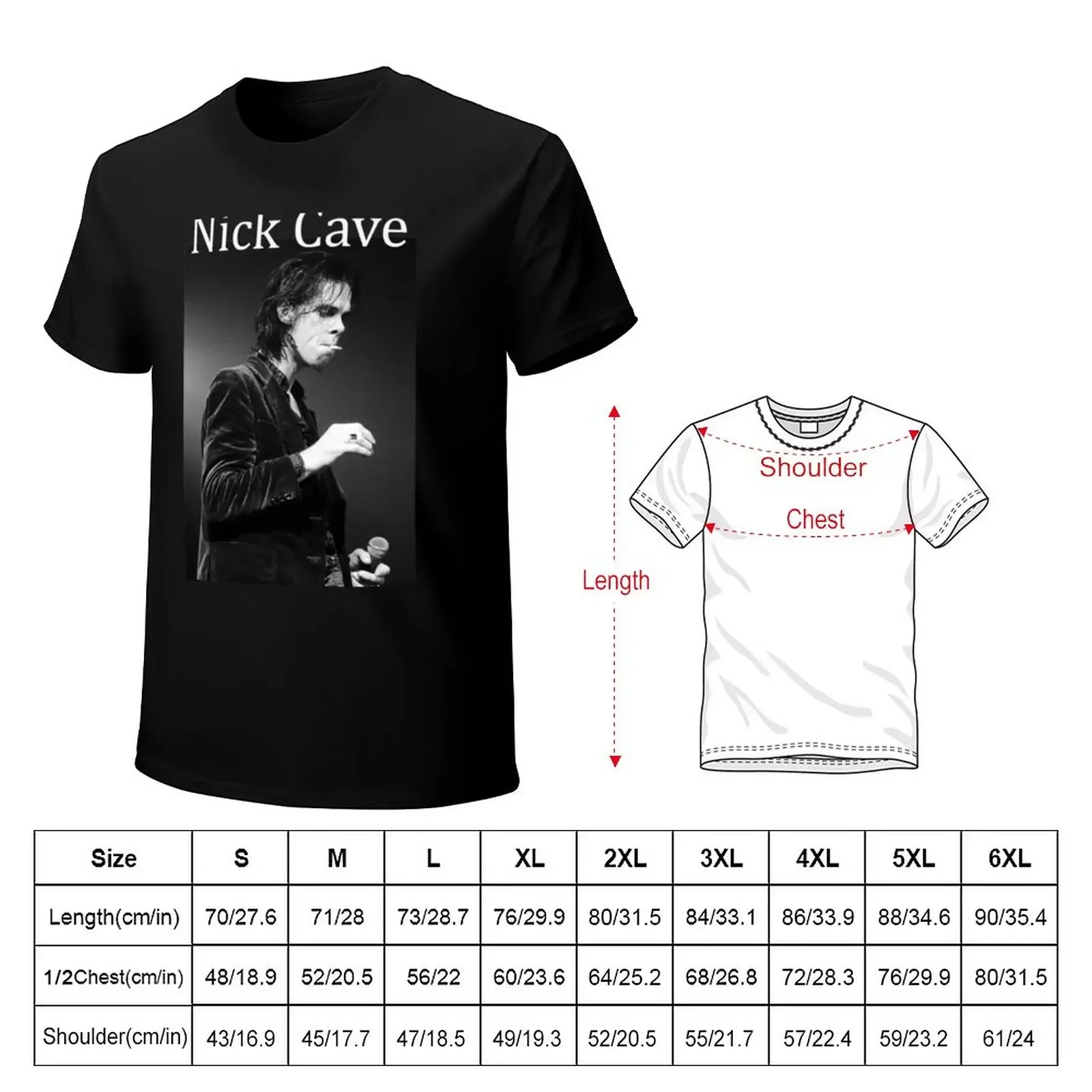 Nick Cave and the Bad Seeds gift fans T-Shirt blanks plus size tops animal prinfor boys men clothes