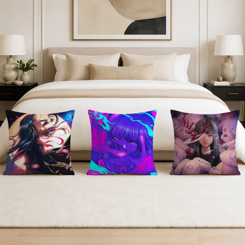 T-Tuki Singer cushion cover Double Sided soft Pillowcase hogar Sofa Living Room Home bed Decor pillowcovers Gift