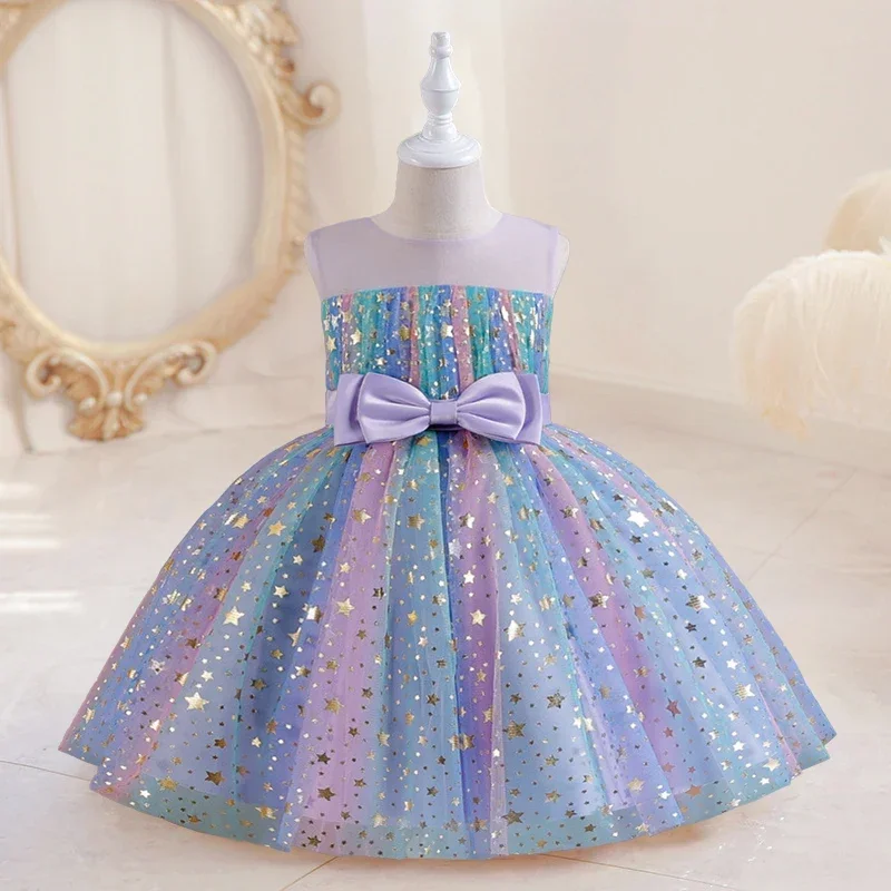 Nuovo vestito unicorno per ragazze Halloween costo principessa bambini carino neonate festa di compleanno bambini fiore Vestidos Vestidos