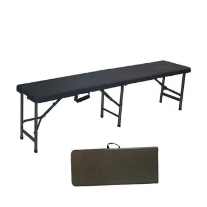 

Plastic Black Folding Stool Outdoor Garden Foldable